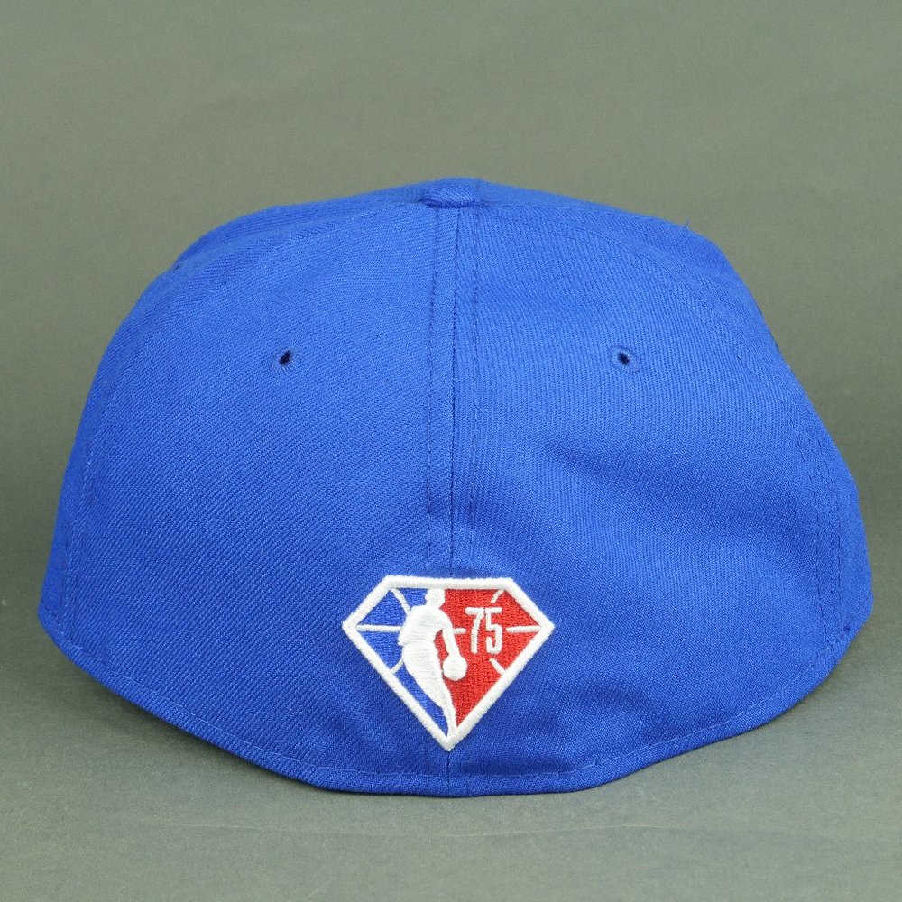 New Era Detroit Pistons Blue Back Half 59FIFTY Fitted Cap Hat Size 7 7/8 - Picture 5 of 16